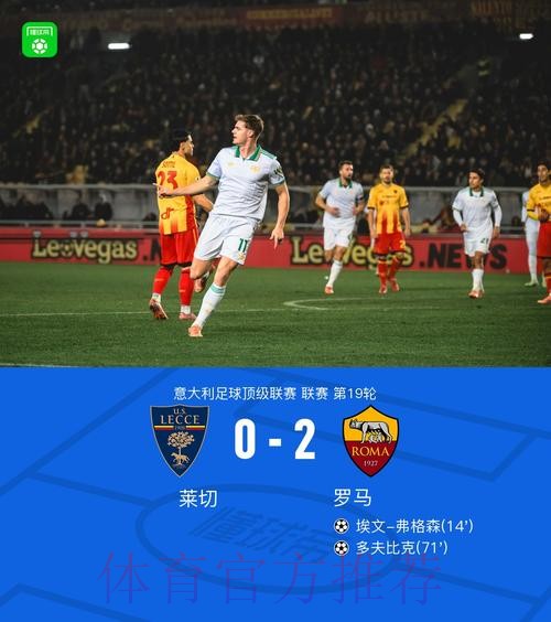 意甲-弗格森、多夫比克破门 罗马2-0客胜莱切